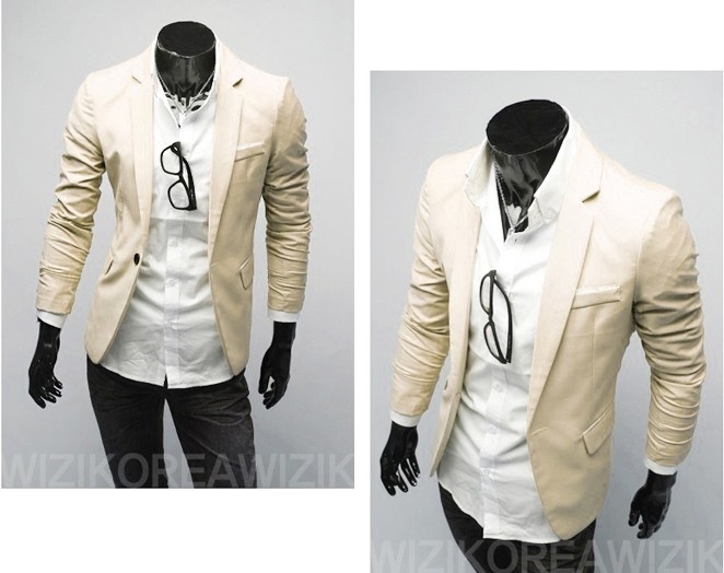 Men's Fashion Blazer Korean Solid Color Slim Fit One Button Trendy Casual Dress Suit Luxury Brand Designer Mens Blazer - Image 4