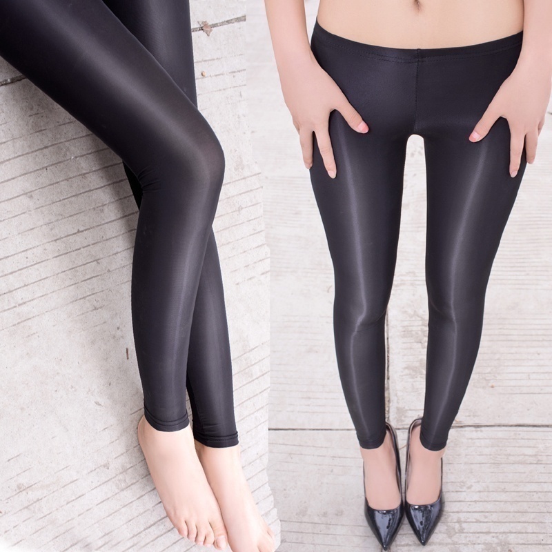 Women's Transparent Thin Tight Elastic Leggings Tights Two Picese Suit - Image 7