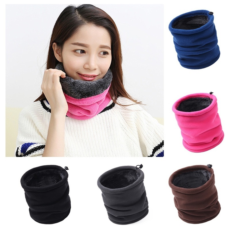 3 in 1 Outdoor Multifunctional Scarf Unisex Men Women Thermal Warm Fleece Snood Scarf Neck Warmer Beanie Ski Balaclava Hat - Image 4