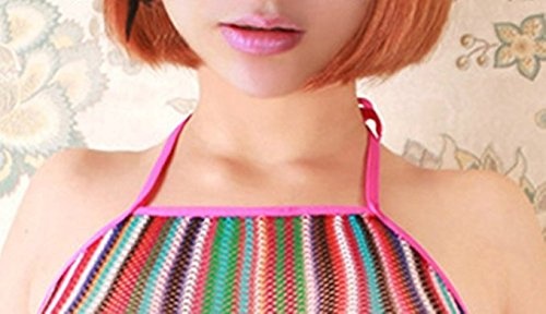 Women Lingerie Negligees Hot Bright Colorful Rainbow Package Hip Skirt - Image 4