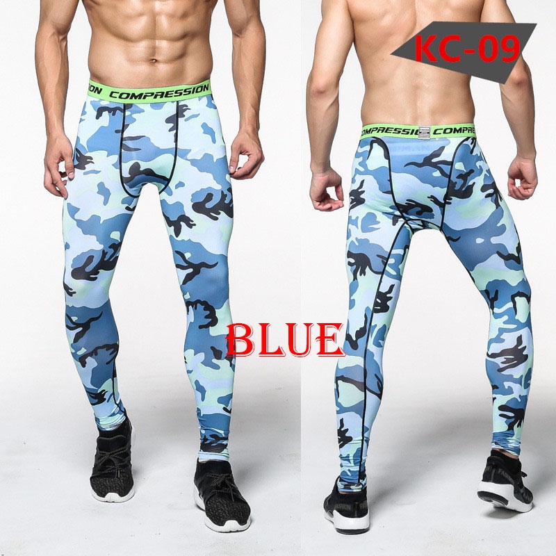 Mens Compression Pants New Fashion Print Quick Dry Skinny Bodysuit Leggings Tights Fitness MMA Pants Trousers Elasticity Leggings - Image 4