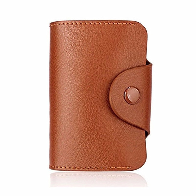 Genuine Leather Wallet  Leather Purse Credit Card Wallet Many Crads Coin Purse Clutch Purse Unisex - Image 4