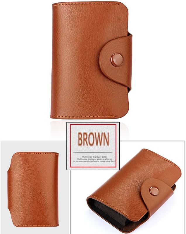 Genuine Leather Wallet  Leather Purse Credit Card Wallet Many Crads Coin Purse Clutch Purse Unisex - Image 5