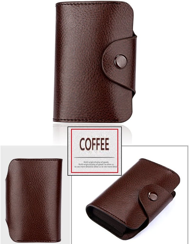 Genuine Leather Wallet  Leather Purse Credit Card Wallet Many Crads Coin Purse Clutch Purse Unisex - Image 6