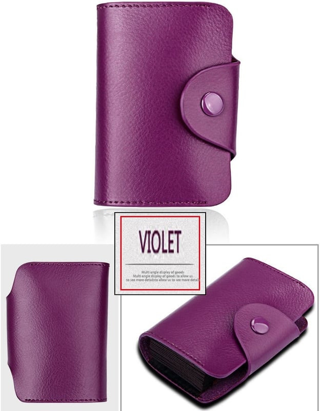 Genuine Leather Wallet  Leather Purse Credit Card Wallet Many Crads Coin Purse Clutch Purse Unisex - Image 8