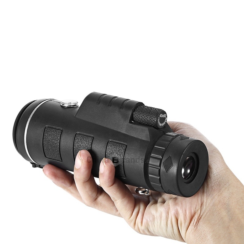 40X60 HD Monocular Telescope with Compass, BAK4 Prisms and Fully Multi-Coated FMC Mini HD Monocular Scope with Tripod/Phone Clip/Strap/Clean Cloth for Stargazing, Bird Watching, Hiking and Sports - Image 2
