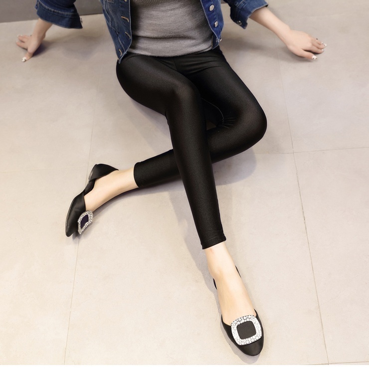 Women's Faux Leather Slim Leggings  High Elastic Sexy  Leggins  Stretch Waist Pants - Image 7