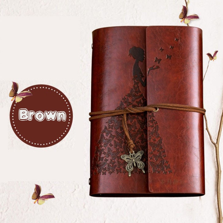 Fashion Personality Retro Notebook Journal Notebook Butterfly Binder Diary Retro Book Diarybook(4 Colors) - Image 12