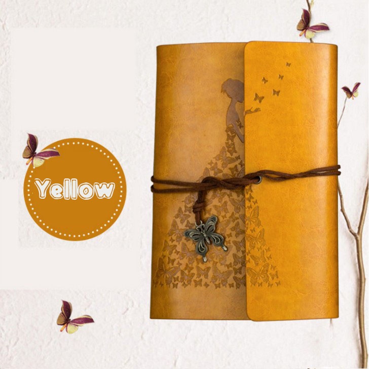Fashion Personality Retro Notebook Journal Notebook Butterfly Binder Diary Retro Book Diarybook(4 Colors) - Image 13