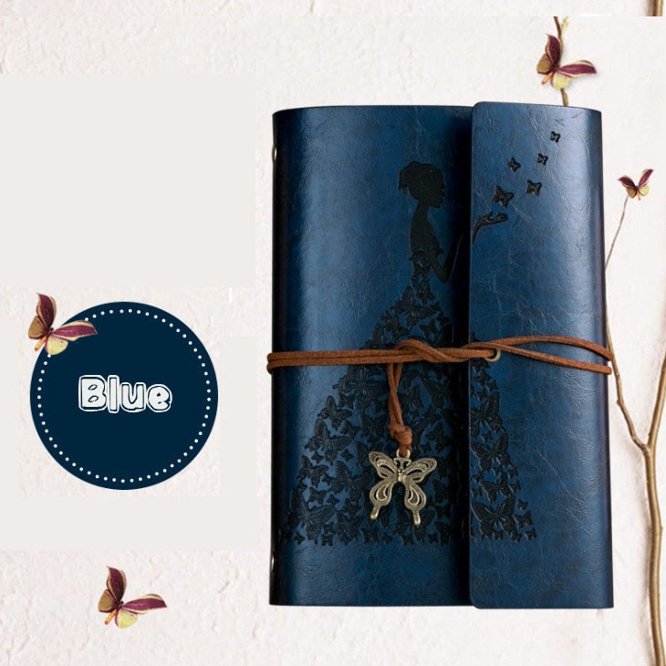 Fashion Personality Retro Notebook Journal Notebook Butterfly Binder Diary Retro Book Diarybook(4 Colors) - Image 14