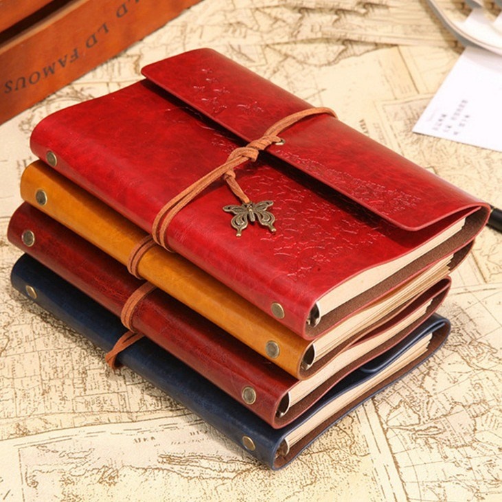 Fashion Personality Retro Notebook Journal Notebook Butterfly Binder Diary Retro Book Diarybook(4 Colors) - Image 3