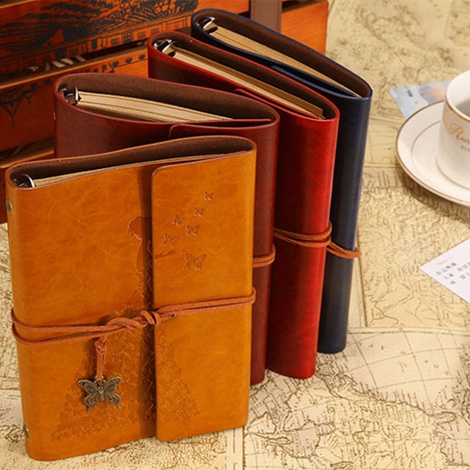 Fashion Personality Retro Notebook Journal Notebook Butterfly Binder Diary Retro Book Diarybook(4 Colors) - Image 5