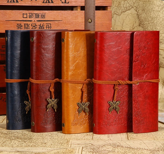 Fashion Personality Retro Notebook Journal Notebook Butterfly Binder Diary Retro Book Diarybook(4 Colors) - Image 7