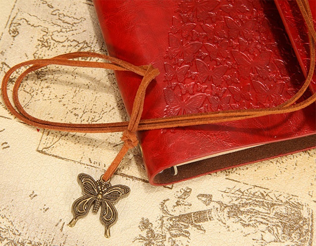 Fashion Personality Retro Notebook Journal Notebook Butterfly Binder Diary Retro Book Diarybook(4 Colors) - Image 9