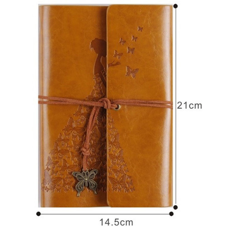 Fashion Personality Retro Notebook Journal Notebook Butterfly Binder Diary Retro Book Diarybook(4 Colors) - Image 10