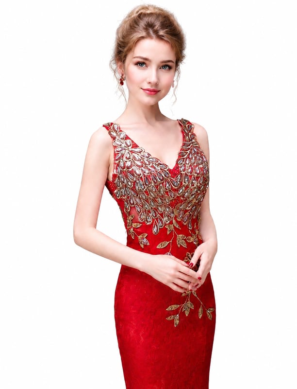 Lace Dresses Abendkleider Major Embroidery Robe De Soiree Evening Party Dresses Long Mermaid Prom Dress - Image 11