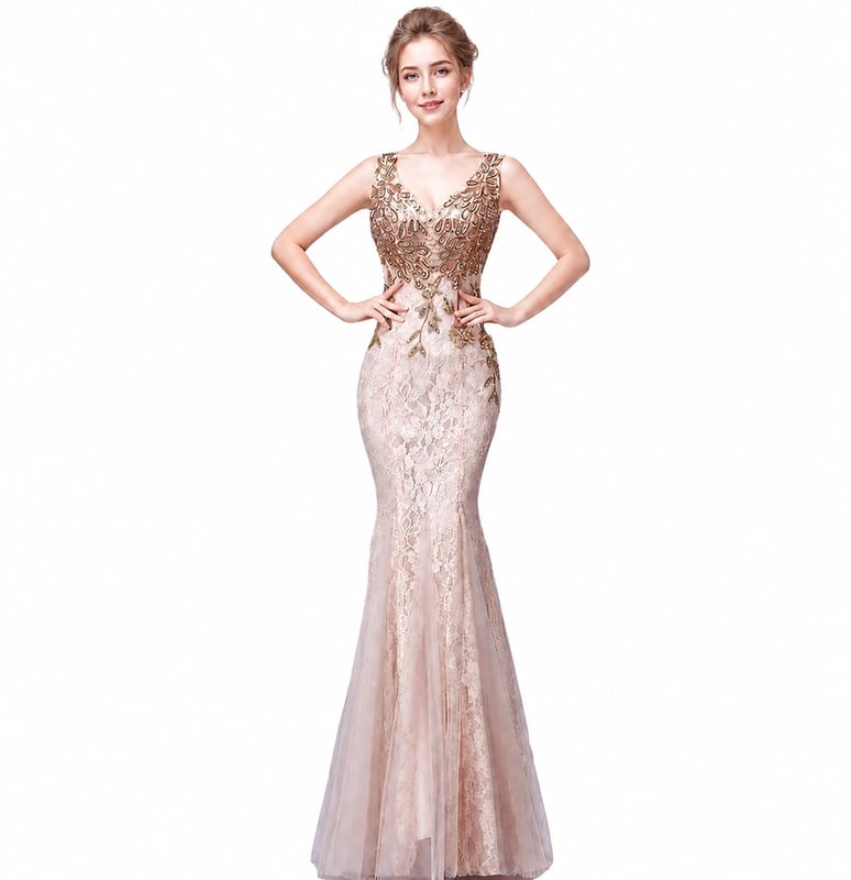 Lace Dresses Abendkleider Major Embroidery Robe De Soiree Evening Party Dresses Long Mermaid Prom Dress - Image 6