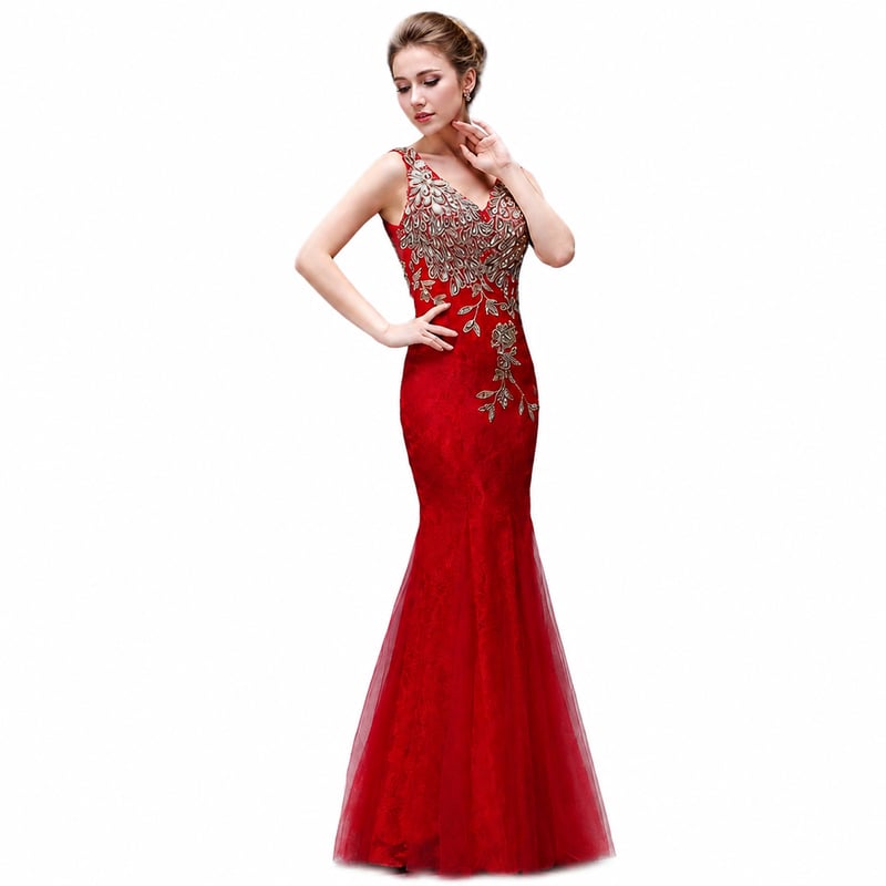 Lace Dresses Abendkleider Major Embroidery Robe De Soiree Evening Party Dresses Long Mermaid Prom Dress - Image 10