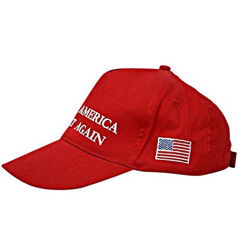 Make America Great Again Cap Donald Trump Slogan with USA Flag Cap Adjustable Baseball Red Hat - Image 3