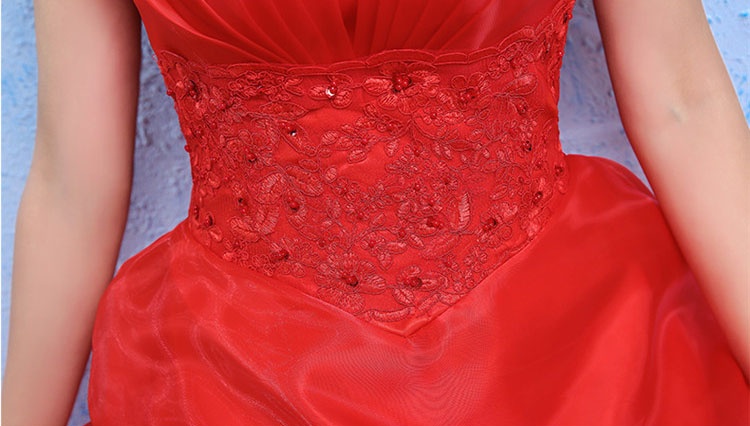Wedding Dress Fashion White Luxury Lace Strapless Floor Length Dresses - Image 15