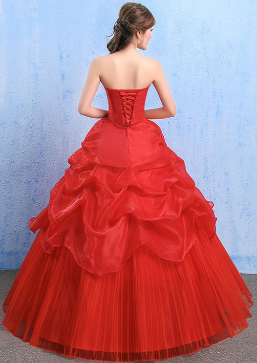 Wedding Dress Fashion White Luxury Lace Strapless Floor Length Dresses - Image 8