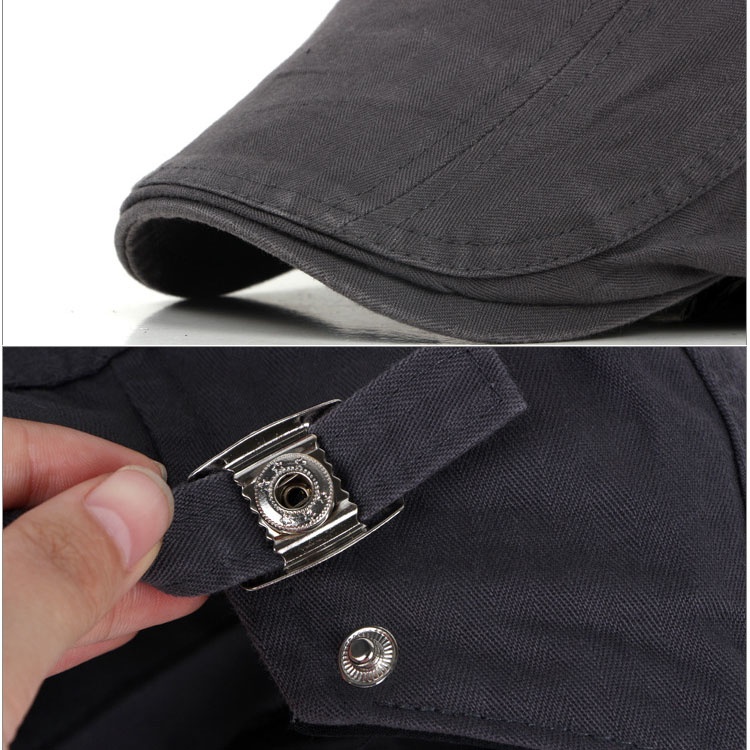 Men's Cotton Flat Cap Ivy Gatsby Newsboy Hunting Hat - Image 12