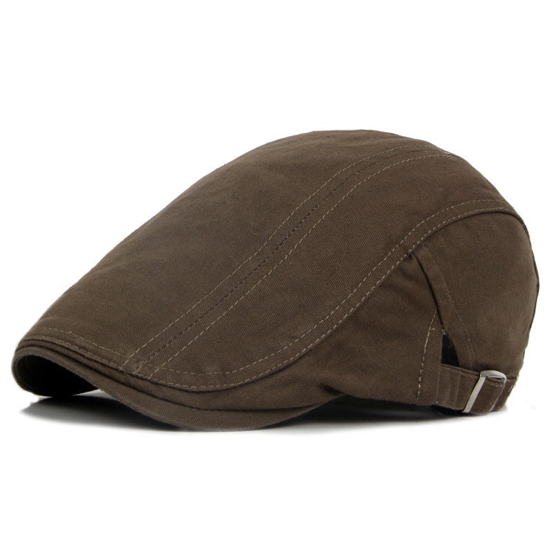 Men's Cotton Flat Cap Ivy Gatsby Newsboy Hunting Hat - Image 6