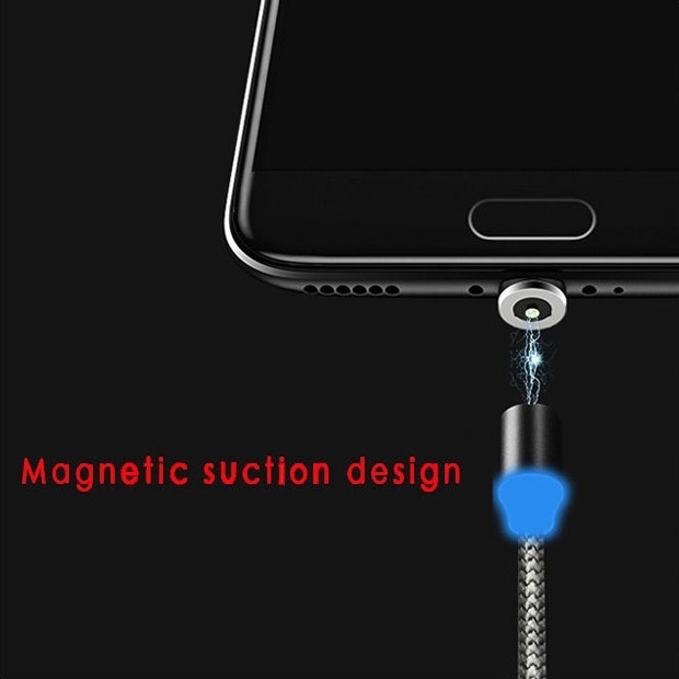 LED Magnetic Charger Cable Mobile Phone  Cable  Smart Fast Charging USB Cord Cable for Type-C/Micro/Lightning - Image 7
