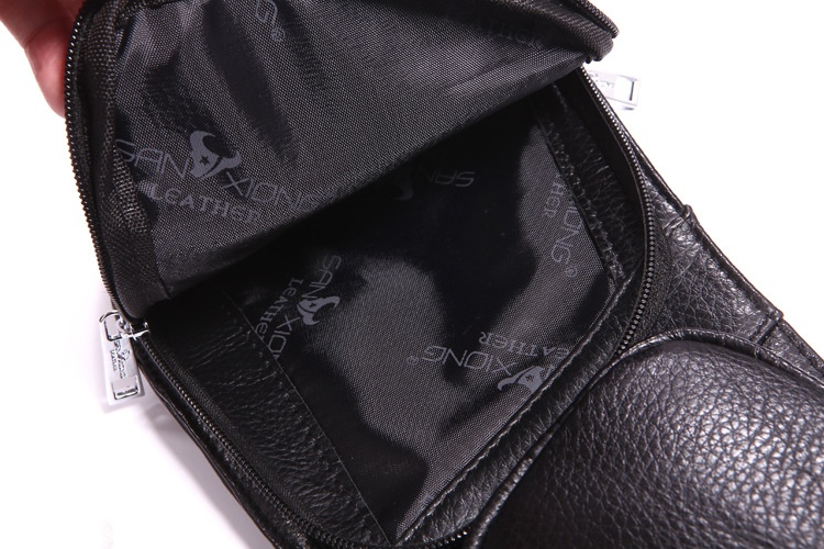 Genuine Leather Men Messenger Bag Casual Crossbody Bag Fashion Men's Handbag men chest bag Male Shoulder Bag - Image 15