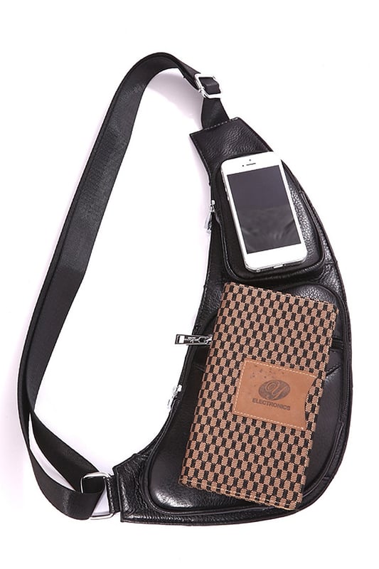 Genuine Leather Men Messenger Bag Casual Crossbody Bag Fashion Men's Handbag men chest bag Male Shoulder Bag - Image 7