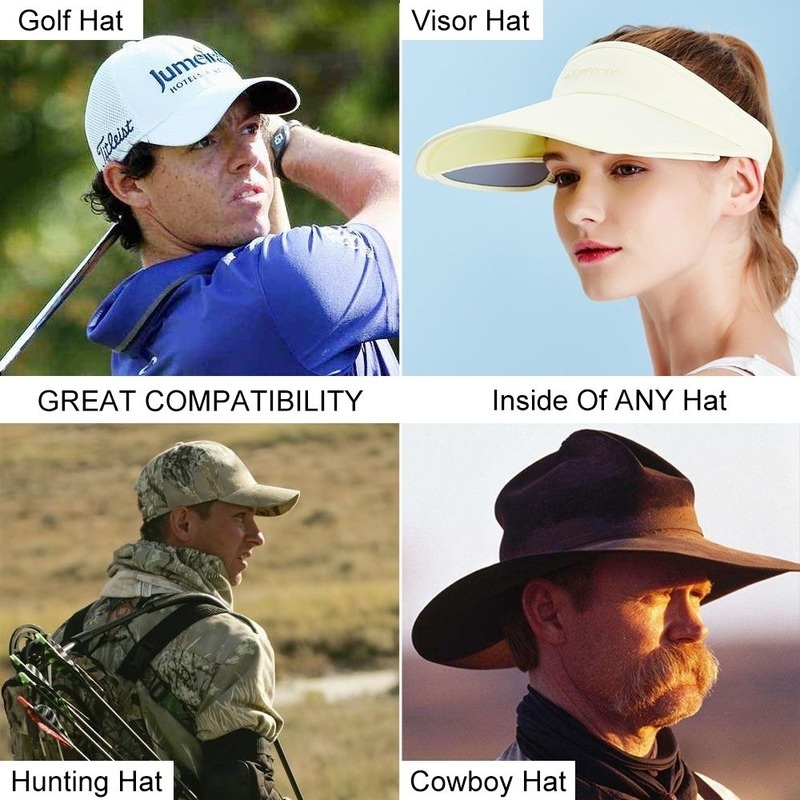 10PCS Golf Hat Liner & Cap Protection - Prevent Hat Stains Rings Moisture Wicking, Headband, Sweatband, Baseball,Tennis,Hunting Hat Saver & Protection, Prevention, Cooling Towel Effect - Image 9