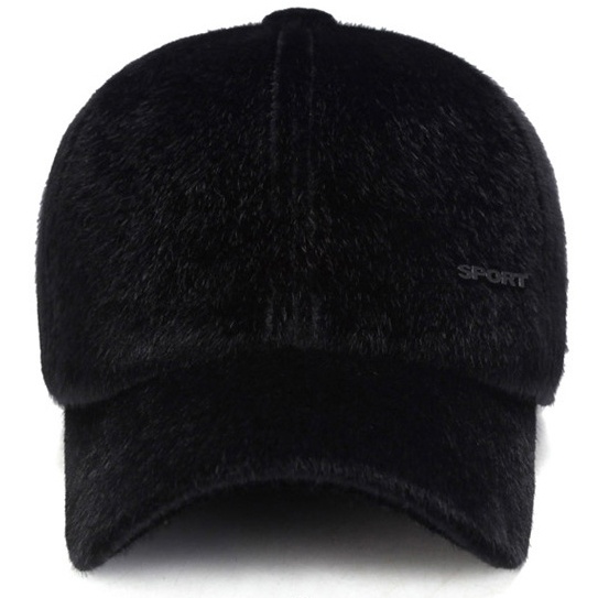 Faux Mink Hat Baseball Cap Faux Fur Outdoor Warm Earmuffs Men's Winter leather Hat - Image 10
