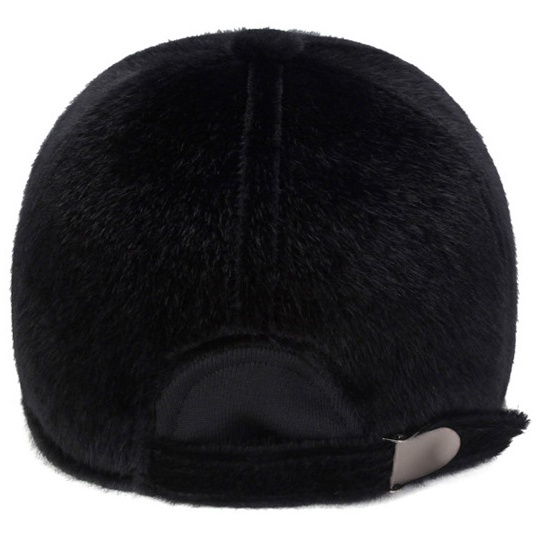 Faux Mink Hat Baseball Cap Faux Fur Outdoor Warm Earmuffs Men's Winter leather Hat - Image 12