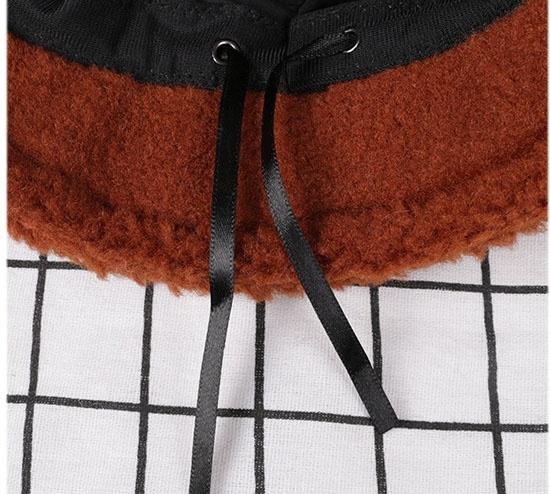 Solid Color Warm Plush Thicken Hiking Caps Lamb Wool Hat Basin Hat Unisex Fisherman Hat (56-58cm) - Image 5