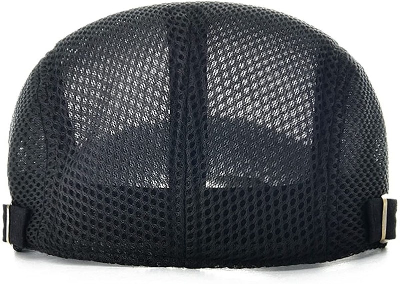 Breathable Mesh Cap Summer Hat Newsboy Beret Ivy Cap Cabbie Flat Cap - Image 12