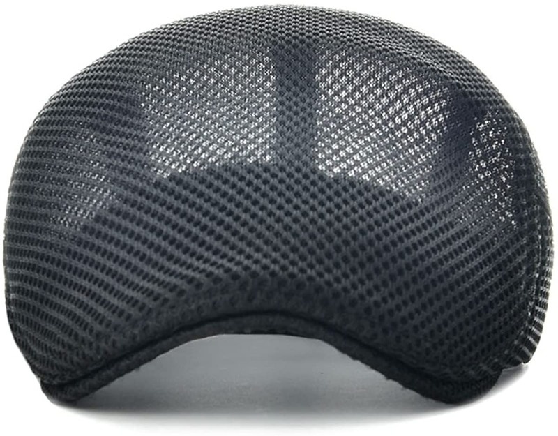 Breathable Mesh Cap Summer Hat Newsboy Beret Ivy Cap Cabbie Flat Cap - Image 13