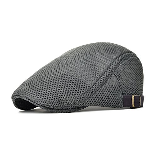 Breathable Mesh Cap Summer Hat Newsboy Beret Ivy Cap Cabbie Flat Cap - Image 8