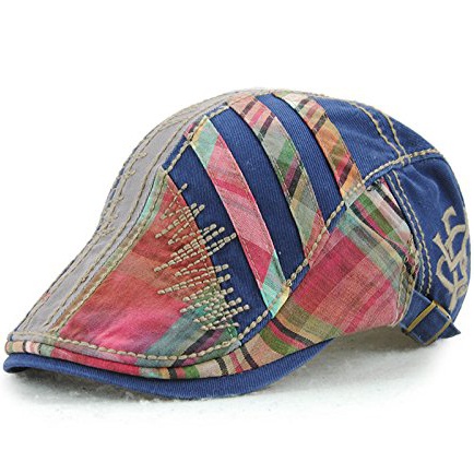 Cotton Flat Cap Ivy Gatsby Newsboy Hunting Beret Cap Adjustable Sun Hat for Men and Women - Image 3