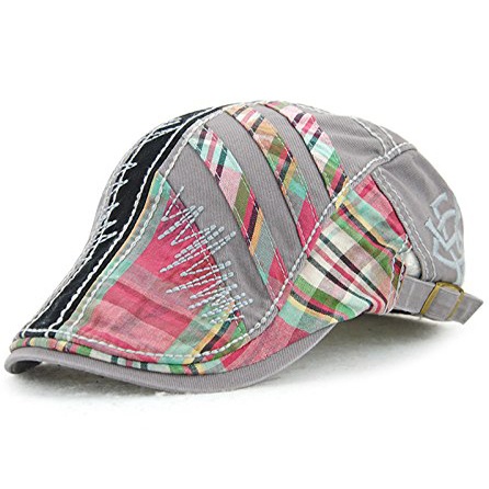 Cotton Flat Cap Ivy Gatsby Newsboy Hunting Beret Cap Adjustable Sun Hat for Men and Women - Image 4
