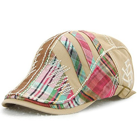 Cotton Flat Cap Ivy Gatsby Newsboy Hunting Beret Cap Adjustable Sun Hat for Men and Women - Image 5