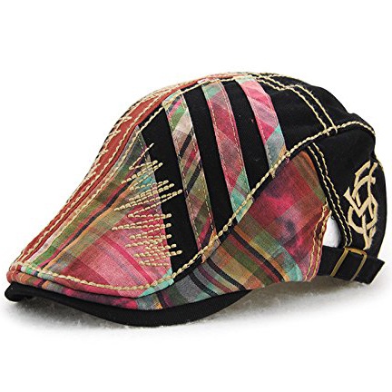 Cotton Flat Cap Ivy Gatsby Newsboy Hunting Beret Cap Adjustable Sun Hat for Men and Women - Image 6