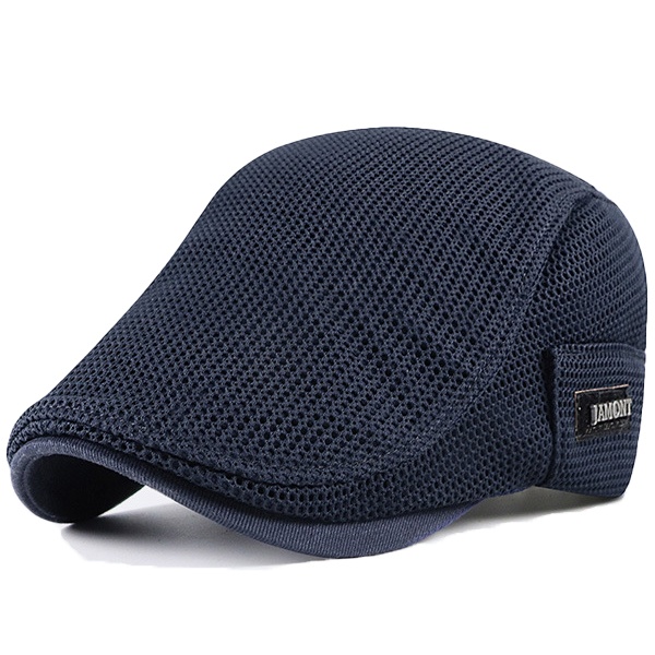 Unisex Cabbie Flat Cap Breathable Summer Mesh Hat Adjustable Newsboy Beret Ivy Cap - Image 3