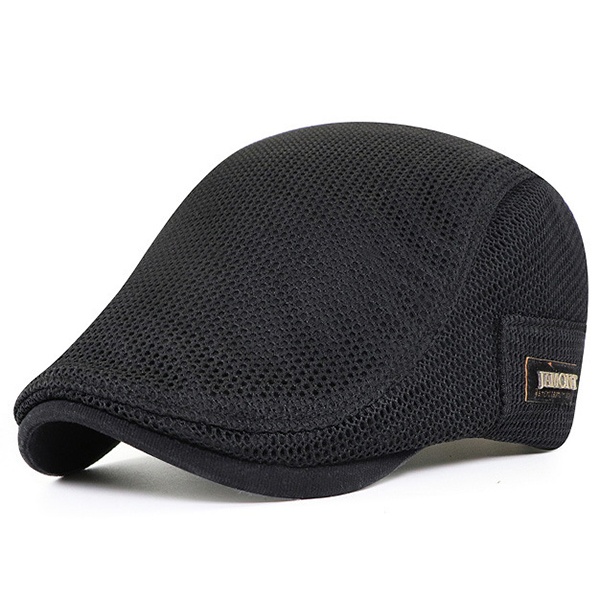 Unisex Cabbie Flat Cap Breathable Summer Mesh Hat Adjustable Newsboy Beret Ivy Cap - Image 5