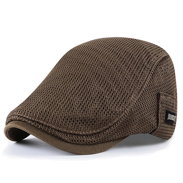 Unisex Cabbie Flat Cap Breathable Summer Mesh Hat Adjustable Newsboy Beret Ivy Cap - Image 6