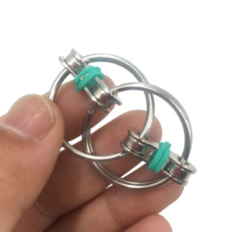 Bike Chain Fidget Toy Flippy Chain Stress Reducer Key Chain Fidget Toy for Autism ADD ADHD Sensory Kids - Image 2