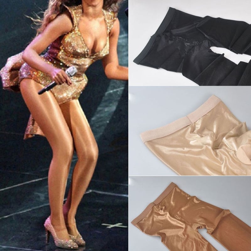 Women Sexy Fashion Sheer Stretch Tights Shiny Glossy Shaping Stockings 70D Oil Pantyhose - Image 8