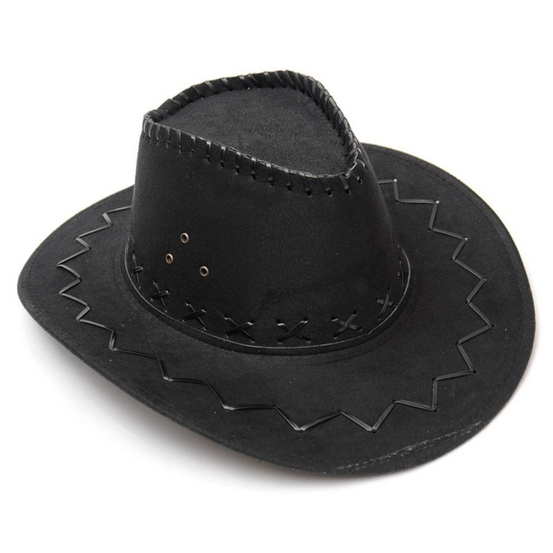 Sombrero de moda Cowboy del Oeste, sombrero de ala grande para hombres o mujeres, sombrero occidental, gorra vaquera - Image 3