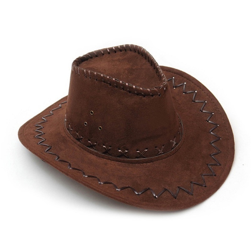 Sombrero de moda Cowboy del Oeste, sombrero de ala grande para hombres o mujeres, sombrero occidental, gorra vaquera - Image 4