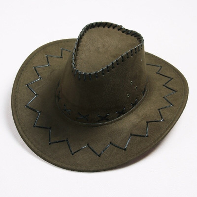 Sombrero de moda Cowboy del Oeste, sombrero de ala grande para hombres o mujeres, sombrero occidental, gorra vaquera - Image 6