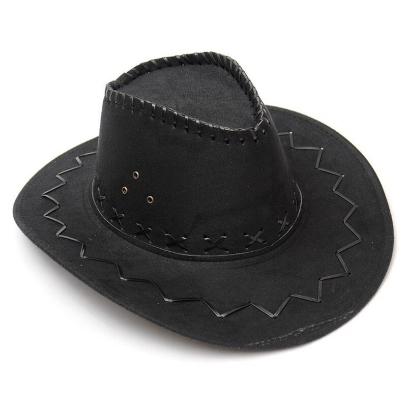 Sombrero de moda Cowboy del Oeste, sombrero de ala grande para hombres o mujeres, sombrero occidental, gorra vaquera - Image 10